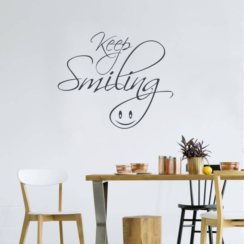 Pegatina para la pared - Keep smiling