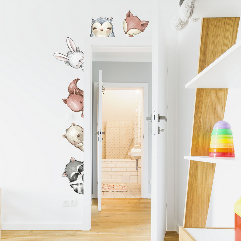 Compre Pegatinas Decorativas De Pared Para Niños, Puertas De